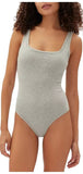 Gap Body Women's Logo Comfort Thong Bodysuit GPW01040 Gray S