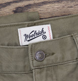 Woolrich X TGT Mid-Rise Straight Fit Cargo Pants Twill Jeans Olive Green 34x32