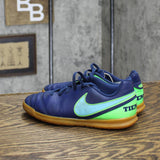 Nike Jr. Tiempo Rio III IC Kids Boys Indoor Soccer Shoes 819196-443 1Y