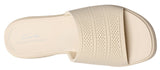 Clarks Drift Twist Wedge Slide Sandals 26181604 Cream Off White 7.5W