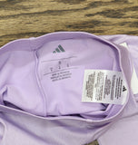 Adidas Little Girls Shimmer Athletic Leggings Pants Lavender Purple 5