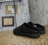 Easy Spirit Traciee Square Toe Casual Flat Sandals Black Patent Multi 7.5WW
