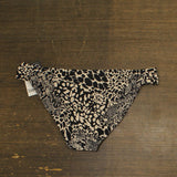 Bar III Womens Printed Side-Tab Hipster Bikini Swim Bottom Black Multi XL