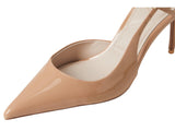 Aldo Womens Kymmberly Strappy Pointed Toe Heels 14028467 Cream Brown 7B