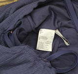 Bar III Womens Wave Solids Tie-Front One Piece Swimsuit Nautical Blue S