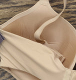 Auden Womens Luxe Stretch Comfort Wire Demi T-Shirt Bra Pearl Tan Brown 36DD