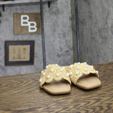 A New Day Womens Delaney Ornament Slide Sandals 93654557 Tan Brown 6.5M