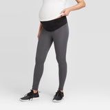 Isabel Maternity By Ingrid & Isabel High-Rise Active Maternity Leggings Gray XS