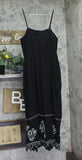 Universal Thread Button-Front Smocked Maxi Sundress 94442789 Black L