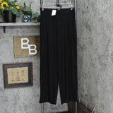 Ny Collection Womens Petites Wide Leg Pull On Palazzo Pants PQIP0025 Black PM