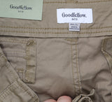 Goodfellow & Co Mens Regular Fit Straight Cargo Pants 85628189 Tan Brown 40x32