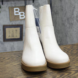 Universal Thread Jenna Platform Boots with Memory Foam Insole Off White 10M