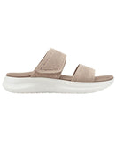 Easy Spirit Womens Daleyza Embellished Double Band Sandals Taupe Brown 7M