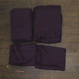 Sweet Home 4-Piece Sheet Set with Pillowcases. Purple Twin XL