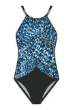 Magicsuit Womens Standard Quill Lisa One Piece Swimsuit 6019355 Blue / Multi 16