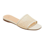 A New Day Womens Elain Pearl Mesh Slide Sandals 92394992 Cream Off White 9M