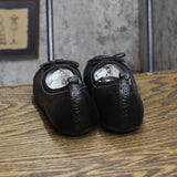 Nautica Girls Dress Slip On Ballerina Flats LUNETTE Black Bow 1