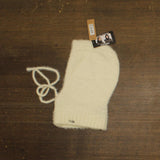 Steve Madden Womens Solid Eyelash Drawstring Hood Balaclava SMA-3687 Off White