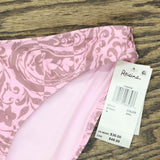 Raisins Juniors Lowrider Printed Bikini Bottom N710943 Mauve Pink M