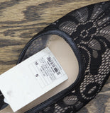 A New Day Womens London Lace Sling Back Bow Flats 94303521 Black 6M