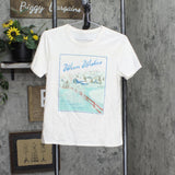 Womens Winter Warm Wishes Glitter Graphic T-Shirt Tee Off White See Measurements