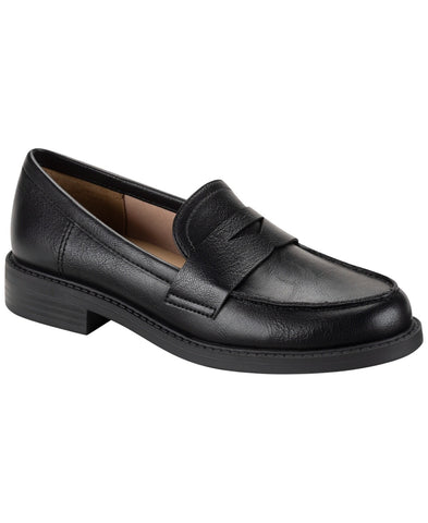 Sun + Stone Womens Kellenn Slip-On Penny Loafers 10018624100 Black 11M