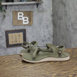 Teva Womens Original Universal Slim Lea Sport Sandal Burnt Olive Green 5M