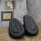 Floopi Womens Slides with Cloud Support Anti Skid Black-2 Black 11M