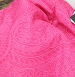 Swim Solutions Paisley-Print Tunnel Tankini Swim Top Paisley Jacquard Pink 18