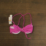Salt + Cove Juniors X-Back Underwire Bikini Swim Top 807142 Pink S