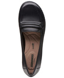 Clarks Women's Ashland Lily Loafer Shoes 26138776 Black Leather 9.5N