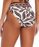 Bar III Resort Daze V-Waist High-Leg Bikini Bottom MBRD25541 Ivory Off White M