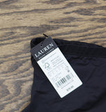 Lauren Ralph Lauren Womens Plus Size Shirred High Waist Swim Bottoms Black 18W