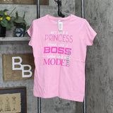Anvil Womens Graphic Princess Boss Model T-Shirt Tee 1667d048592779 Pink XL
