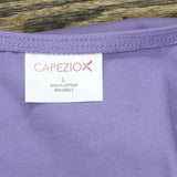 Capezio Womens Cotton Classic High-Neck Tank Leotard Dark Lavender Purple L