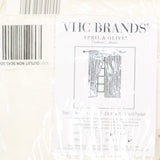 VHC Brands Panel Pair Rod Pocket Ruched Window Curtain Soft White 36x63
