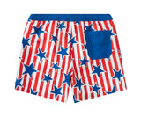 Mad Engine Mens Star Print Striped Americana Swim Shorts 89218265 Blue / Red XL