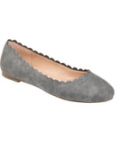 Journee Collection Netta Womens Pull On Flats NETTAGRAY Gray 12M