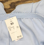 Auden Womens Pointelle 2-Piece Pajama Pants Top Set Light Blue XS