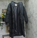 A New Day Winter Mitten Cuffs Hooded Neck Duvet Puffer Jacket Coat Black XS
