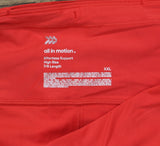 All In Motion Womens Effortless Support High-Rise 7/8 Leggings 90609705 Red 2XL