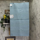 Fieldcrest Spa Bath Rug Plush Mat Rectangle Mineral Blue 24x40
