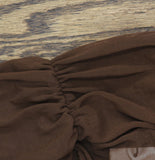 Steve Madden Womens Mesh Wide Leg Swim Cover Pants 6107043S Espresso Brown S