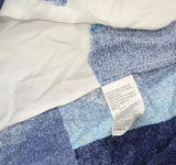 Calvin Klein Jeans Womens Printed Halter Top Blue Multi L