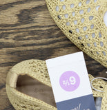 Universal Thread Sia Knit Woven Mary Jane Flats 94303633 Beige Brown 6.5M