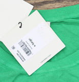Calvin Klein Gauge Short-Sleeve Lightweight Viscose Sweater Blossom Green XL