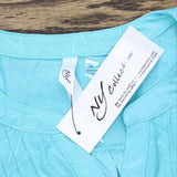 Ny Collection Womens Petite Pintuck Short Sleeve Top PNKU2190