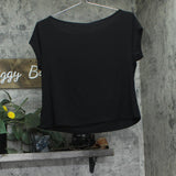 Edikted Womens Relaxed Fit Anabella Off The Shoulder Top Black M