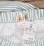Wondershop Striped Flannel Pajama Set, Long Sleeve Top & Pants Green Multi S