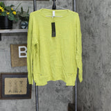Marla Wynne Womens Drop Pocket Boat-Neck Sweater 685558 Pear Green L